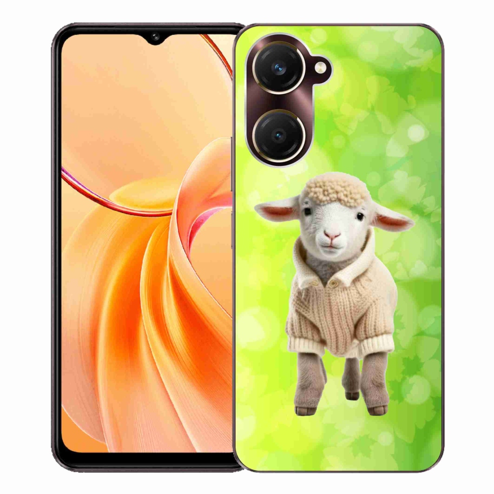 Zselés borítás mmCase a Vivo Y28s 5G-hez - bárány pulóverben