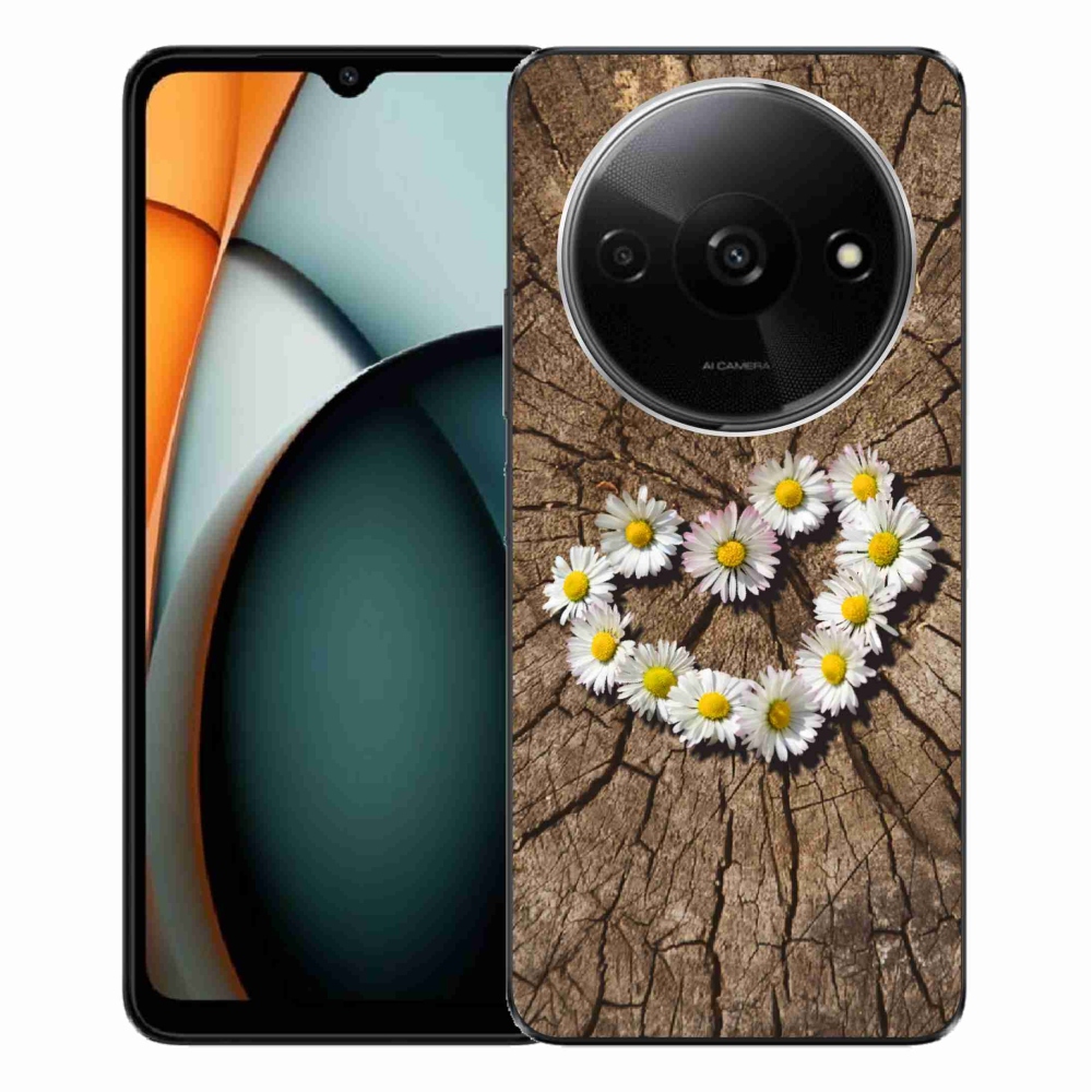 Gél borítás mmCase a Xiaomi Redmi A3-hoz - százszorszépek szíve