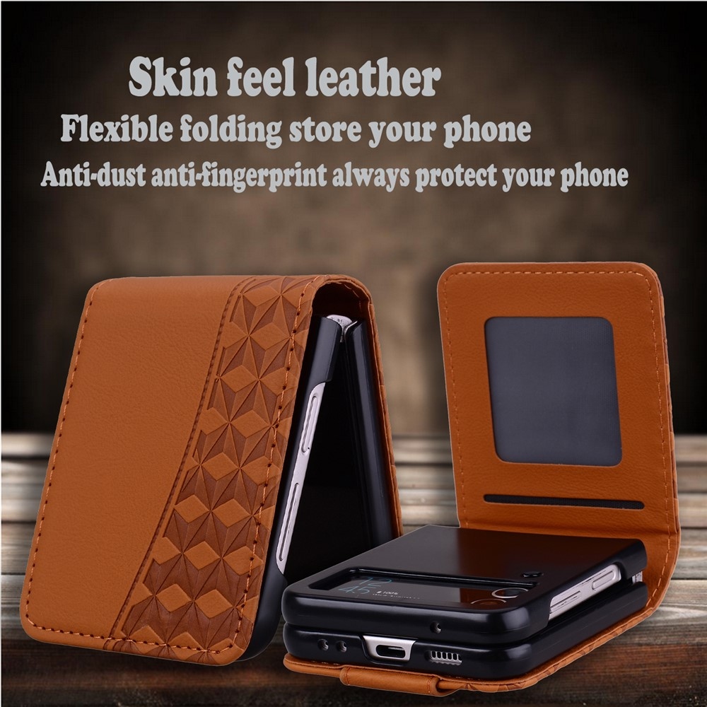 Gridy könyvtáska Samsung Galaxy Z Flip7 5G - barna