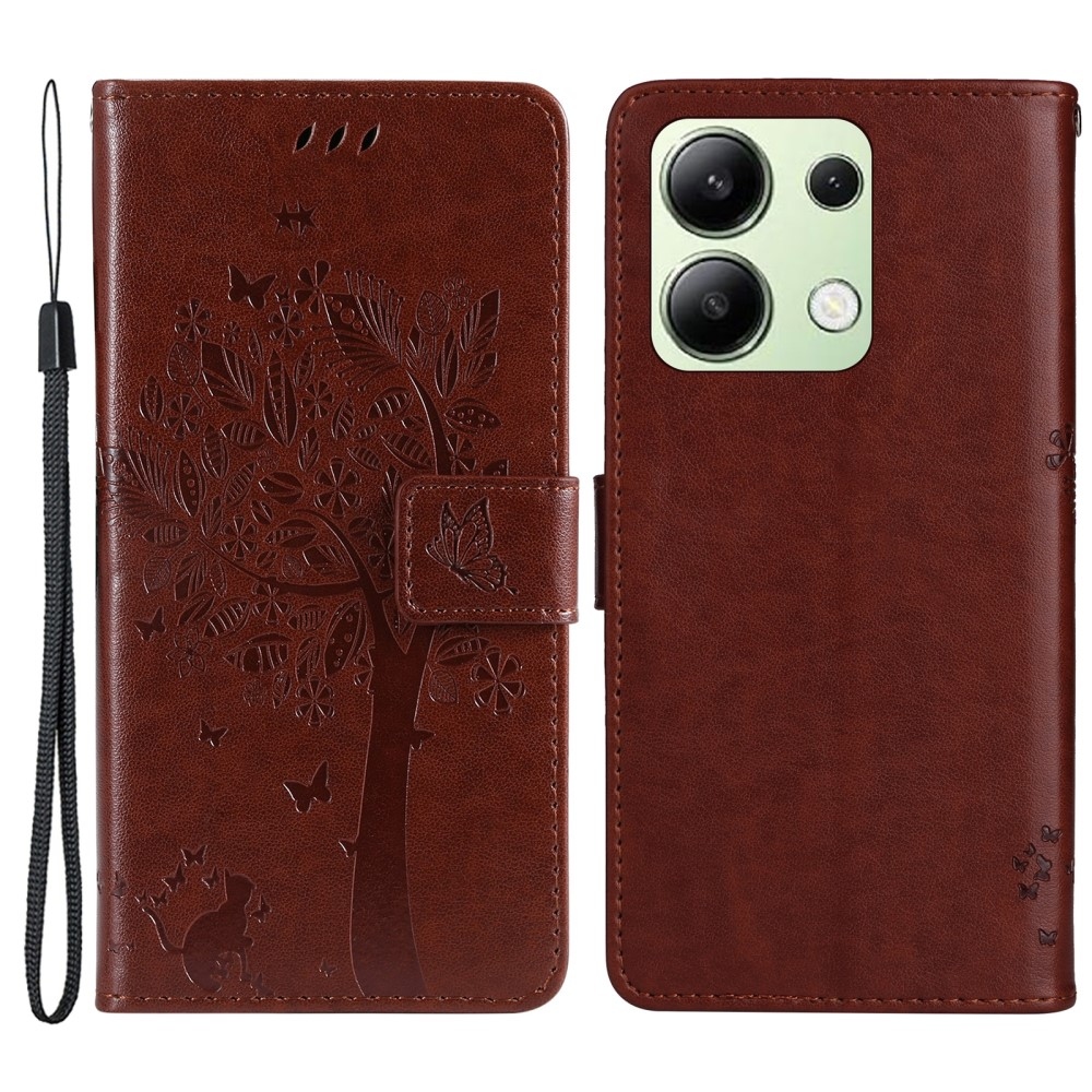 Fák könyve tok Xiaomi Redmi Note 13-hoz - barna