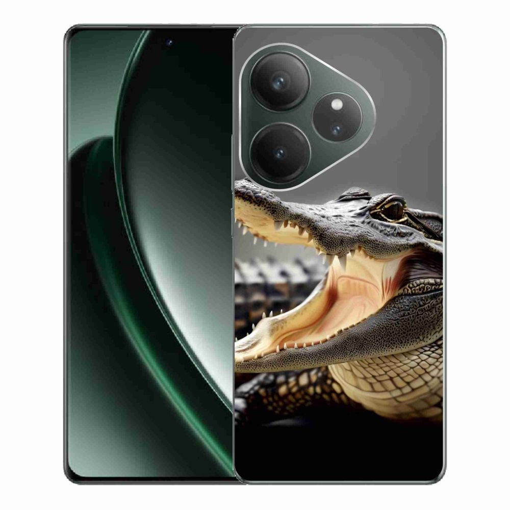 Gél borítás mmCase a Realme GT 6 5G/GT 6T 5G készülékhez - krokodil