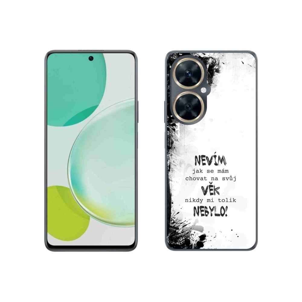 Gél borító mmCase a Huawei Nova 11i készülékhez - vicces szöveg 14 fehér háttér