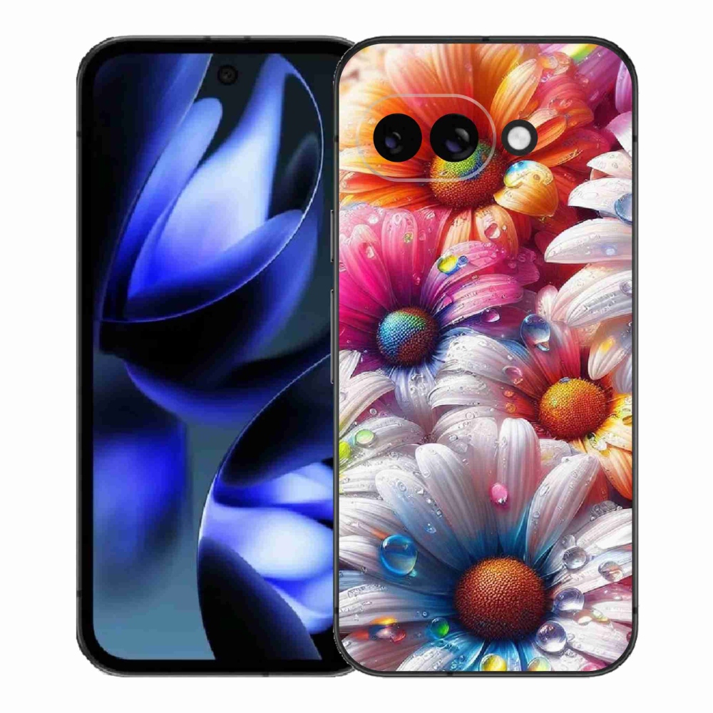 Gél borítás mmCase a Google Pixel 9a számára - színes margaréták