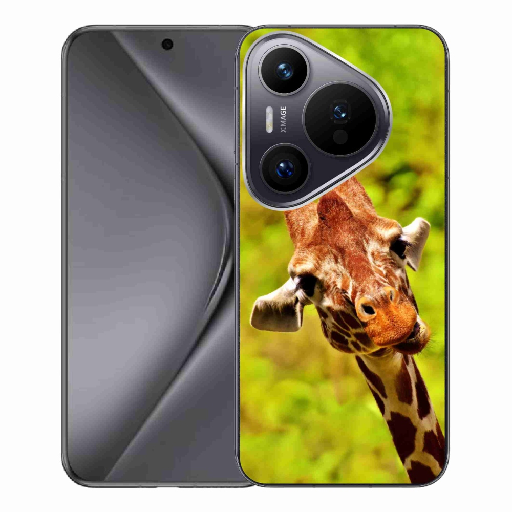 Zselés borítás mmCase a Huawei Pura 70 Pro készülékhez - zsiráf