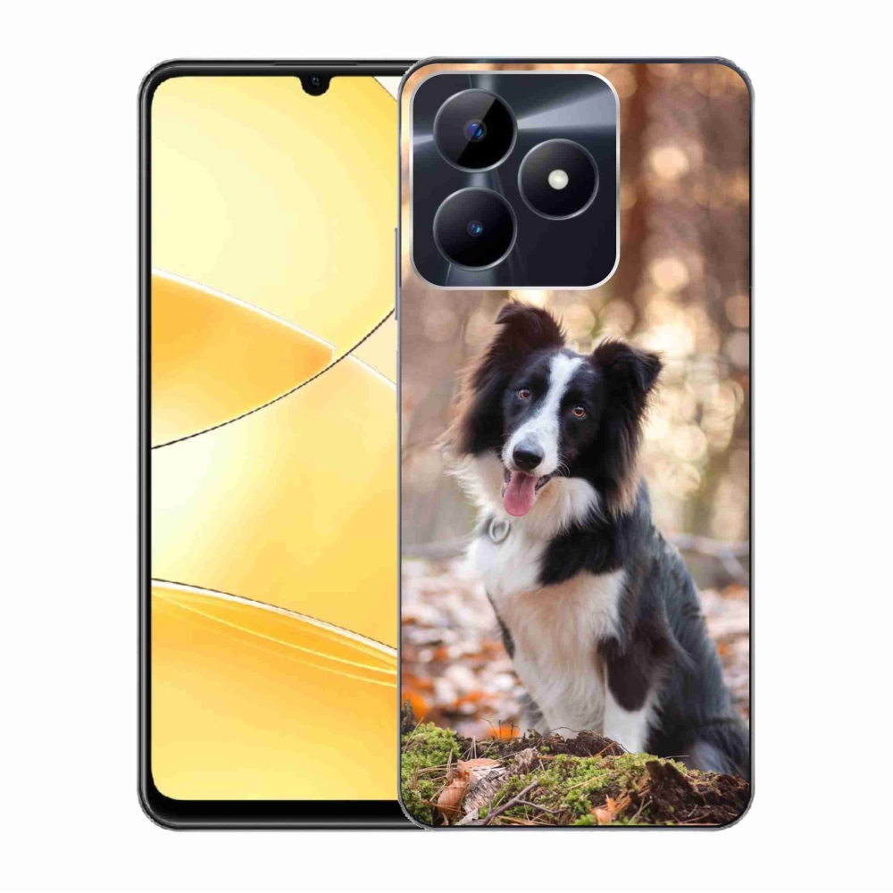 Gél tok mmCase a Realme C51/C53 készülékhez - border collie 1