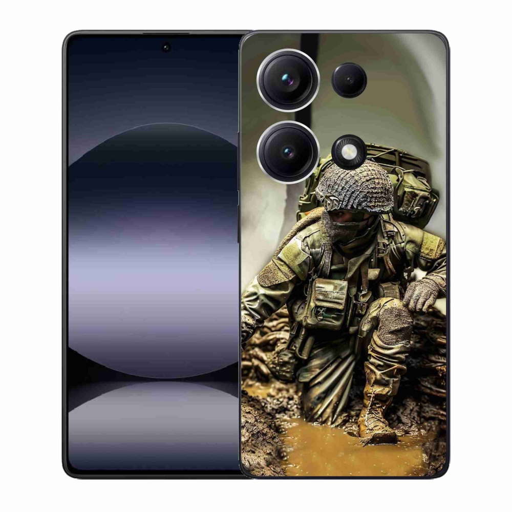 Gél borítás mmCase a Xiaomi Redmi Note 14S-hez - katona