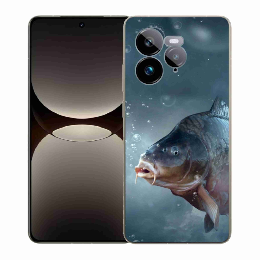 Zselés borítás mmCase a Realme GT 7 Pro 5G-n - ponty és buborékok