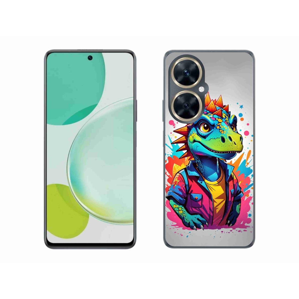 Gél borító mmCase a Huawei Nova 11i - színes dinoszauruszon