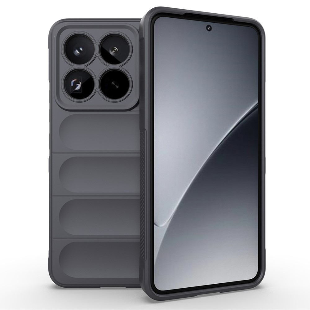 Rugg tartós zselés tok Xiaomi 15 Pro - sötétszürke