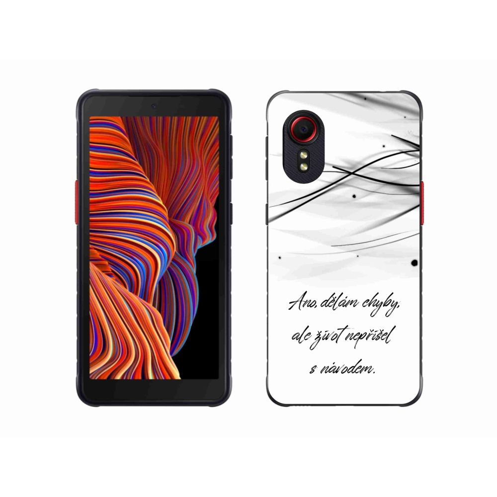 Gél borítás mmCase Samsung Galaxy Xcover 5 - idézem fehér háttérrel