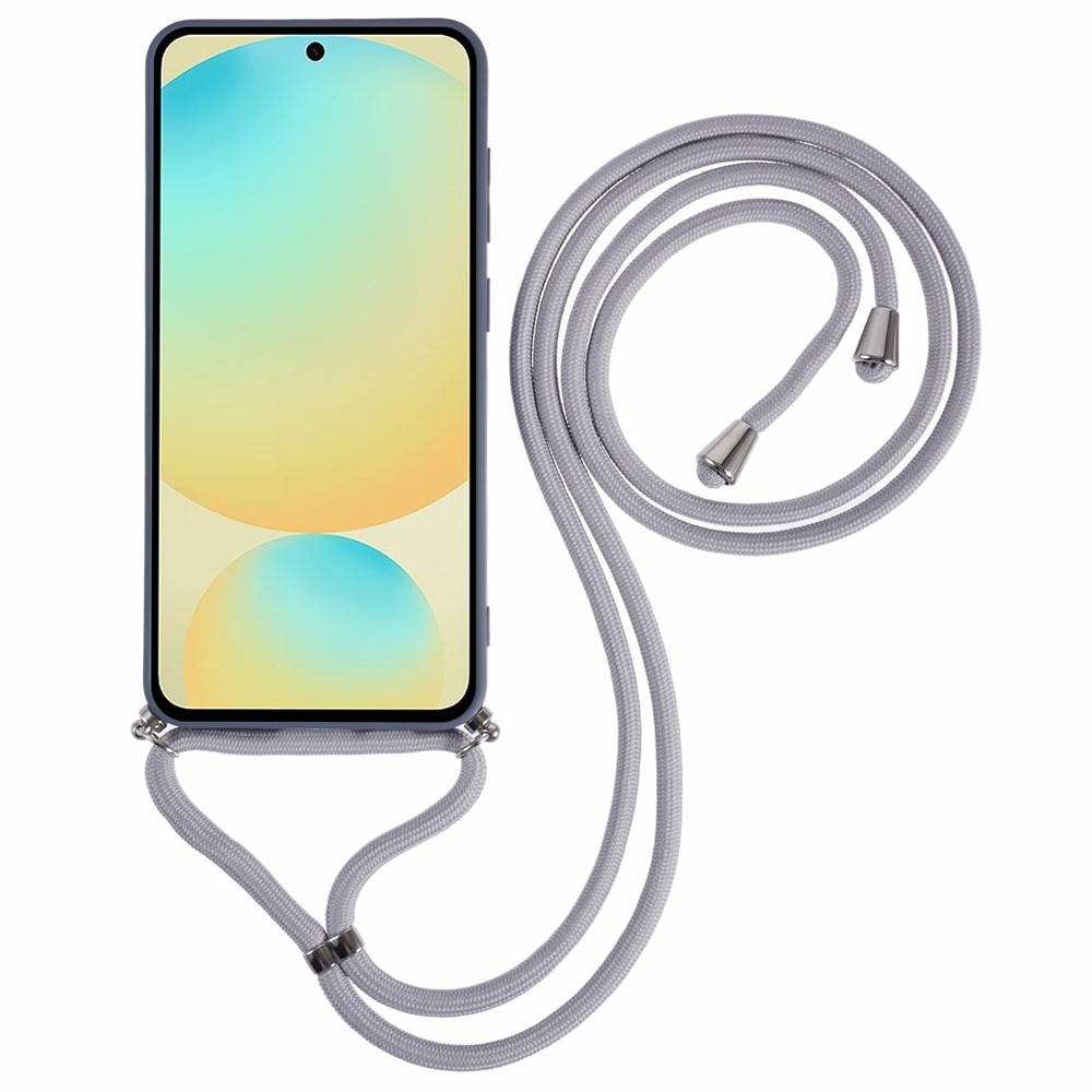 Bélelt zselés tok húzózsinórral Samsung Galaxy S25 FE készülékhez - szürke