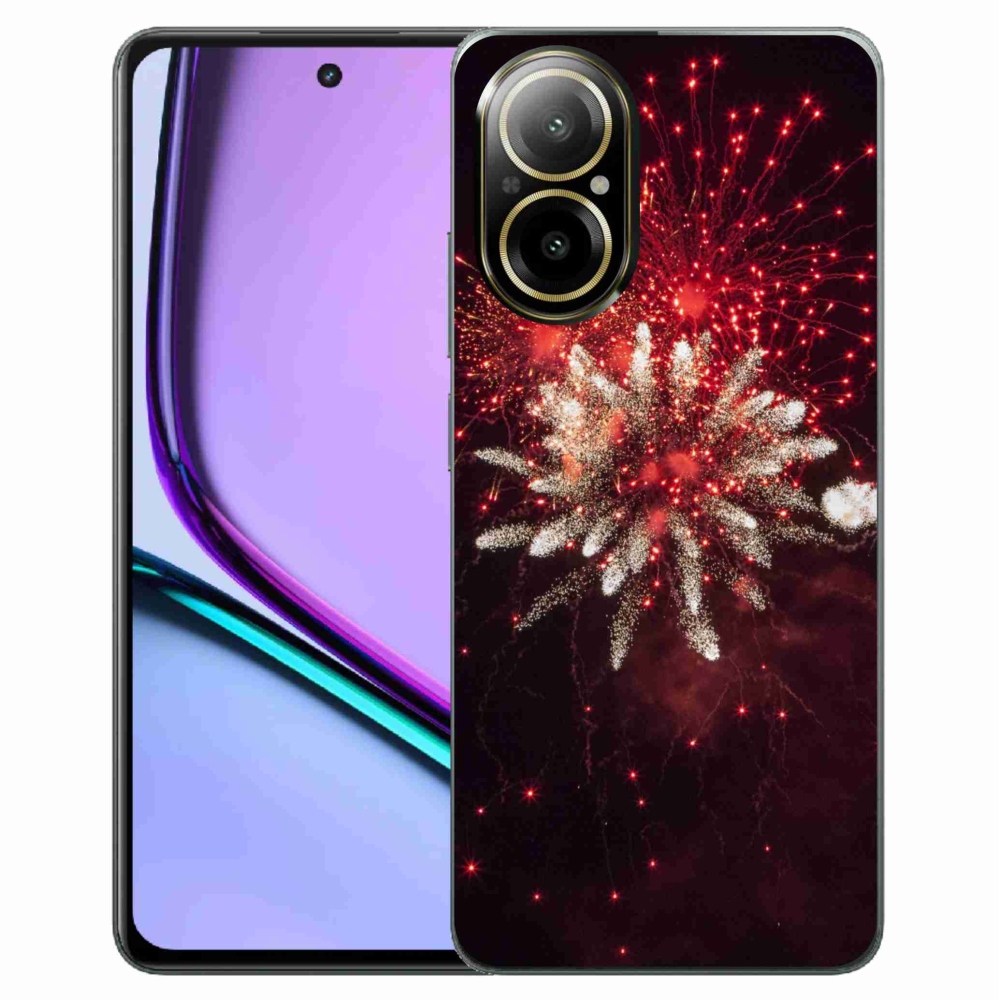 Zselés borítás mmCase a Realme C67 készülékhez - tűzijátékok