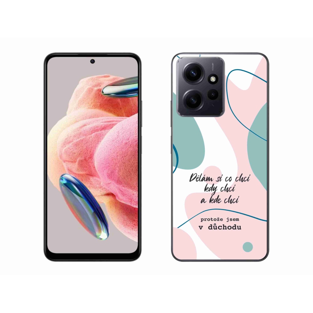 Gél borító mmCase a Xiaomi Redmi Note 12 4G-hez - vicces szöveg 10 fehér háttérrel