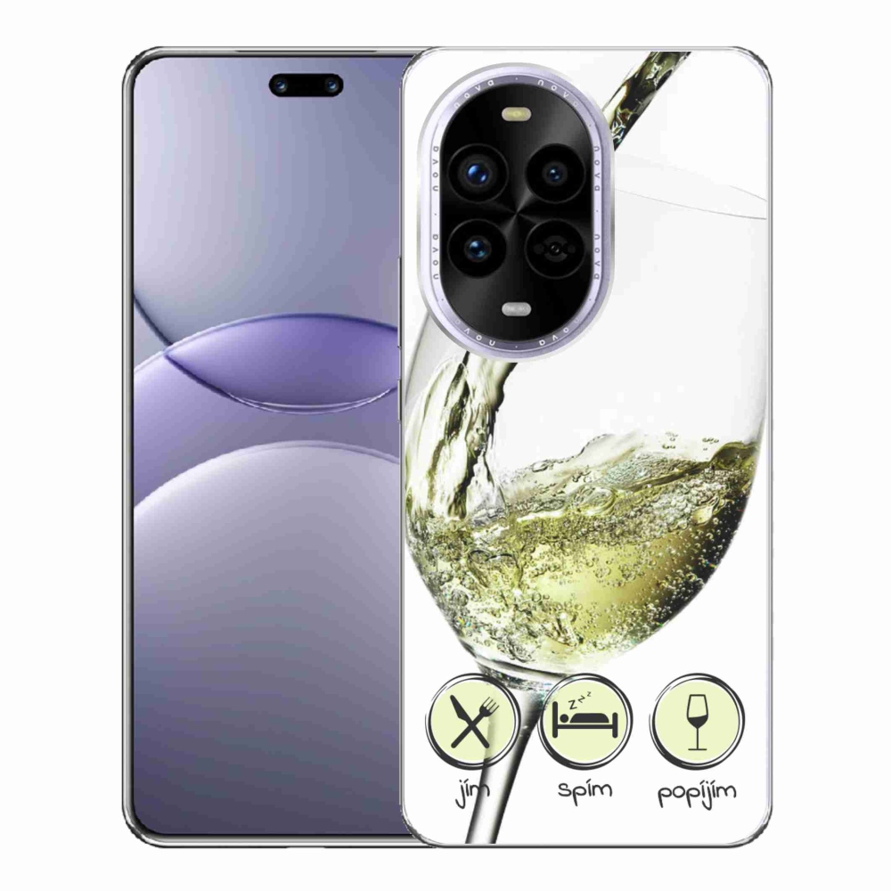 Gél borítás mmCase a Huawei Nova 13 Pro 5G-re - borospohár fehér