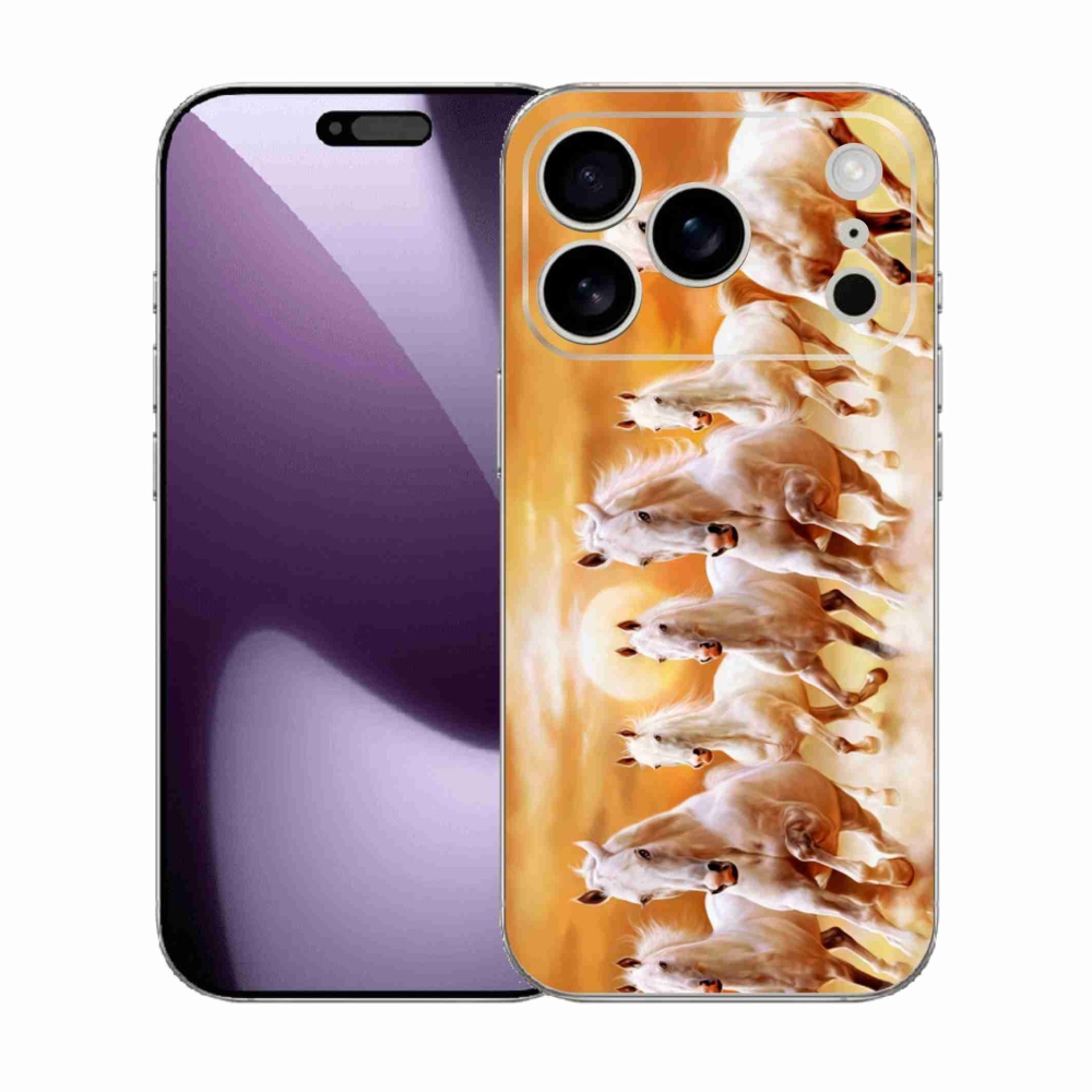 Zselés borítás mmCase iPhone 17 Pro készülékhez - lovak 2