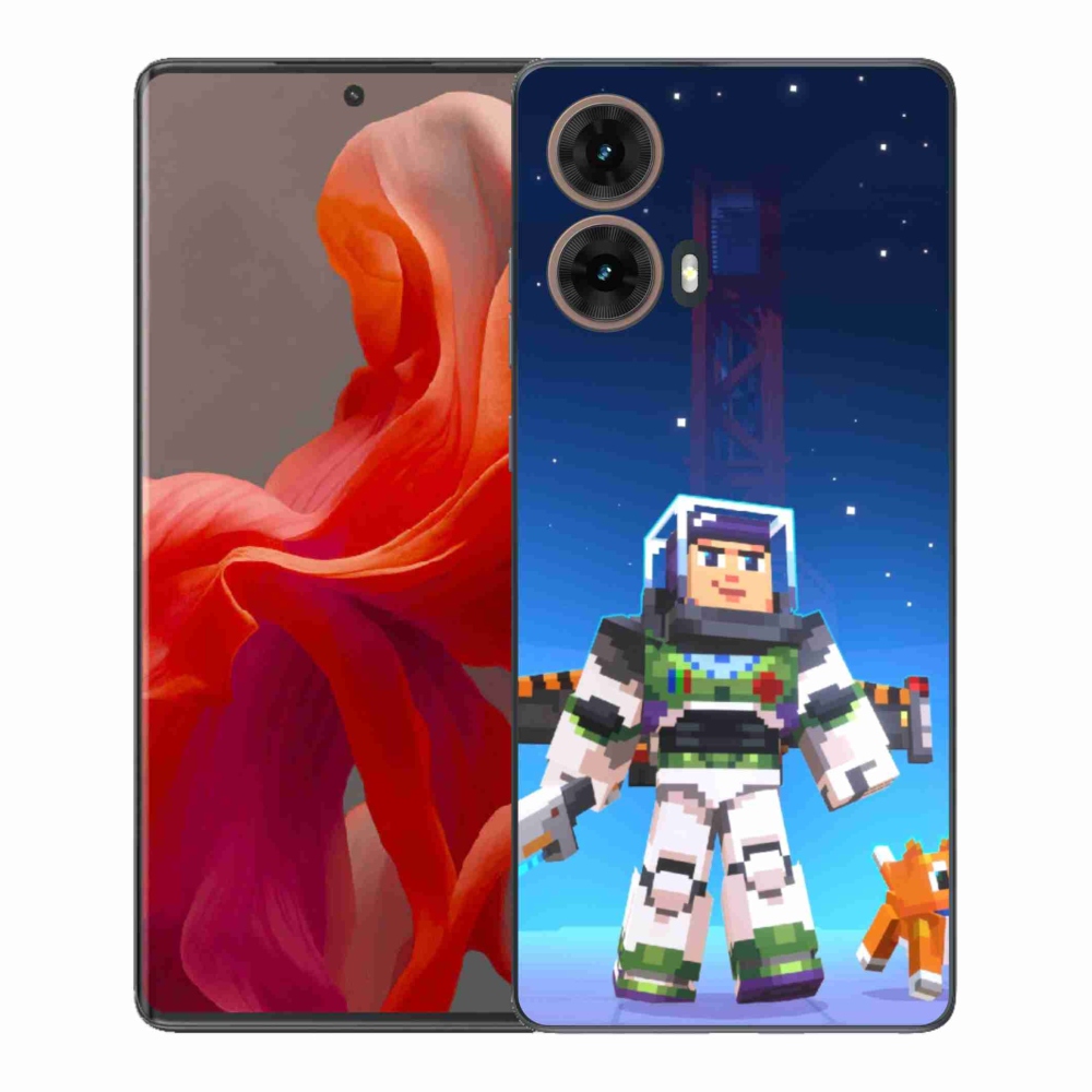Gél védőburkolat mmCase Motorola Moto G85 5G - minecraft 2