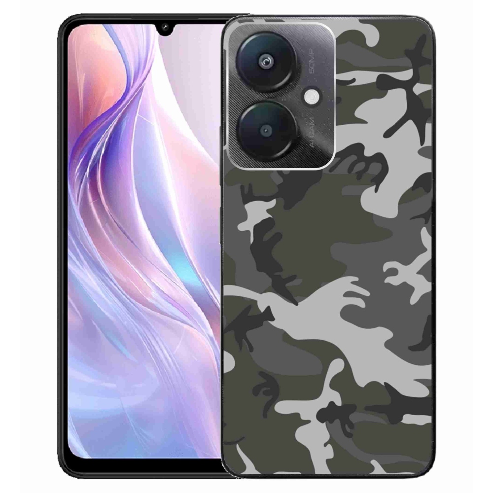 Gél borítás mmCase a Xiaomi Redmi 13C 5G-hez - álcázó mintás