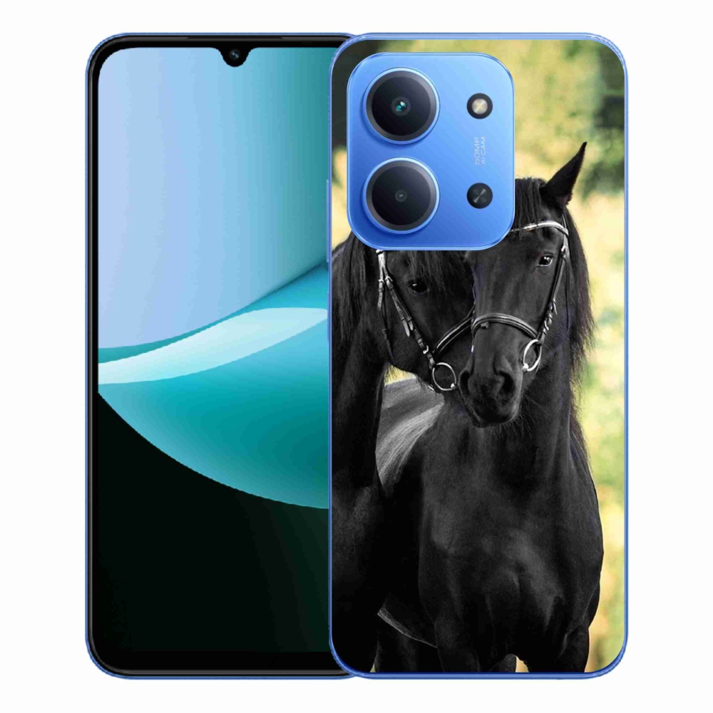 Gél borítás mmCase a Xiaomi Redmi 15C 4G/5G (173mm) - két fekete ló