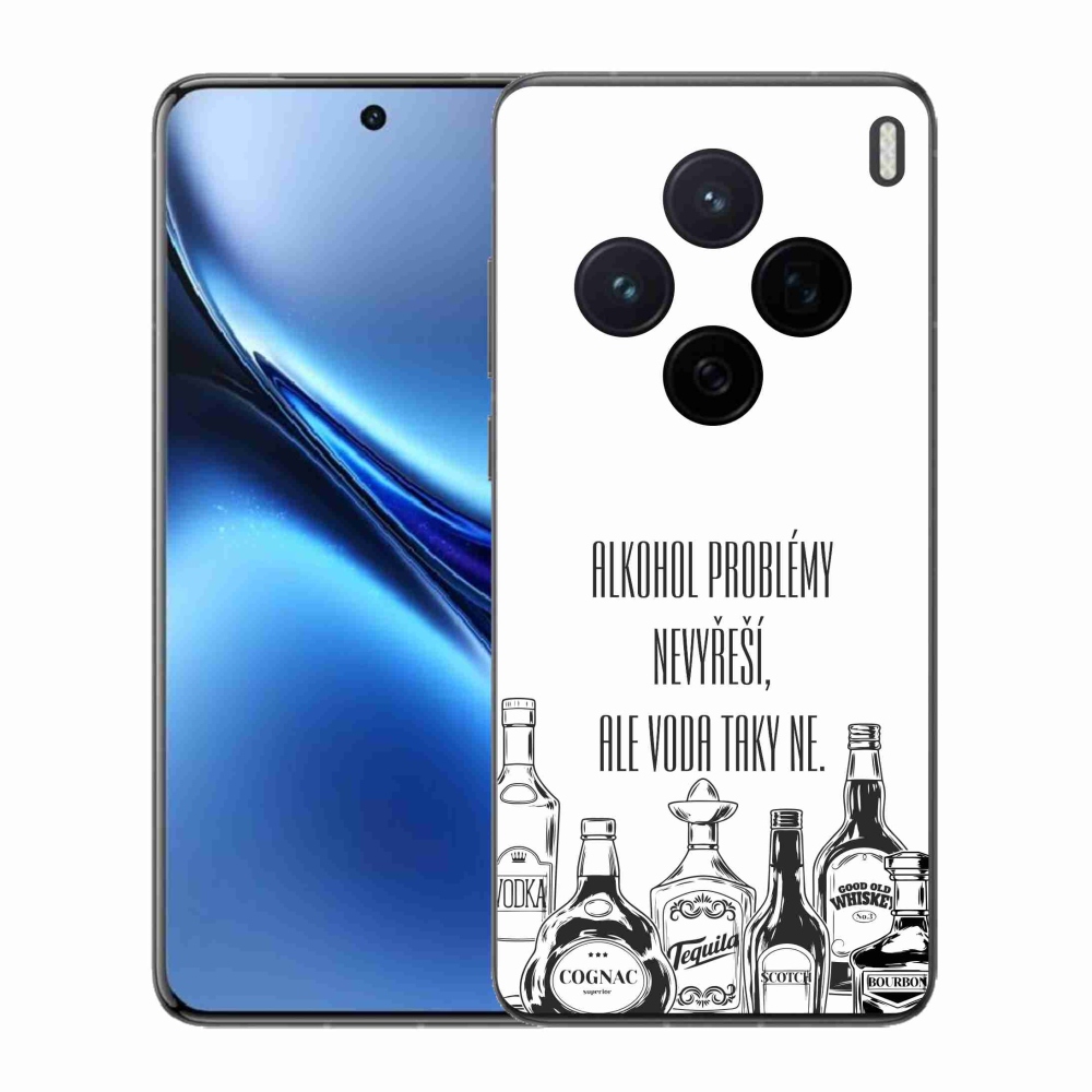 Gél borító mmCase Vivo X200 5G - vicces szöveg fehér háttérrel