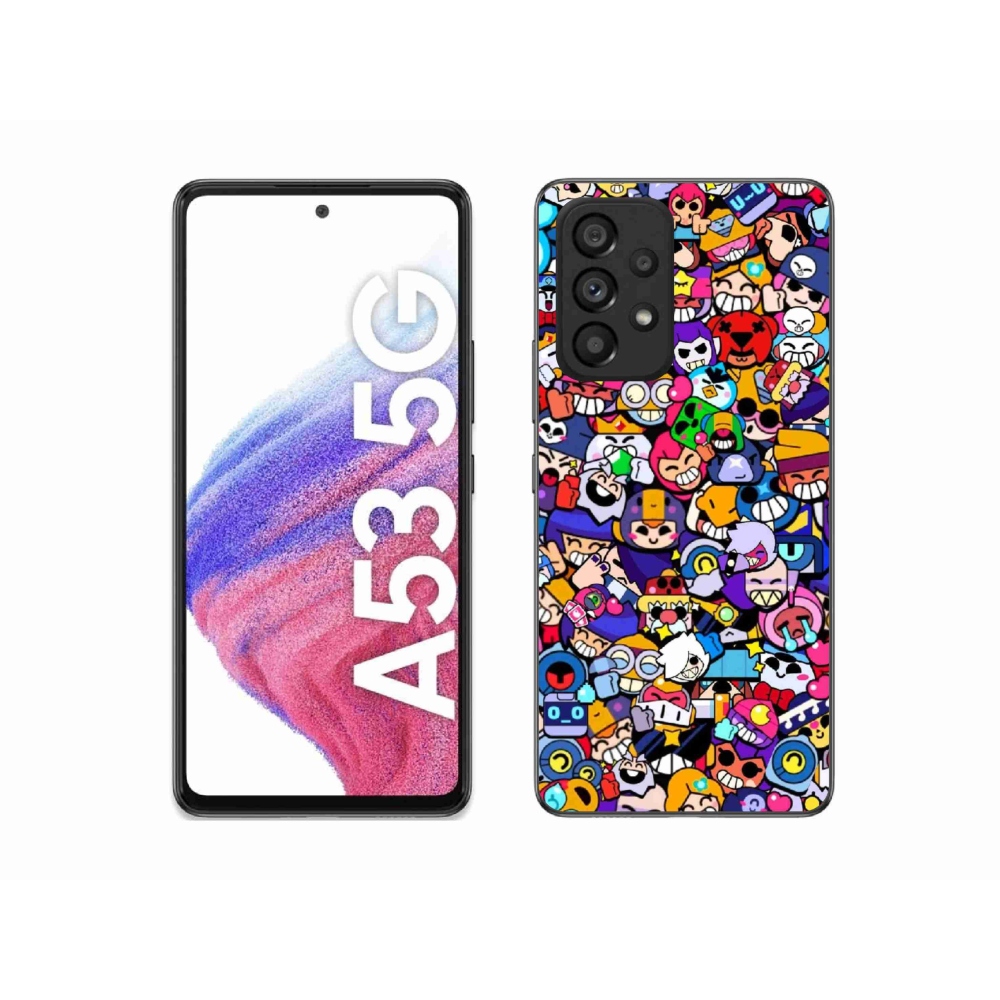 Gél borítás mmCase Samsung Galaxy A53 5G - verekedős csillagok 2
