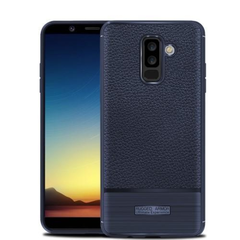 Dash tartós tok Samsung Galaxy A6 Plus készülékhez - sötétkék