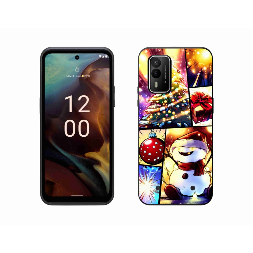 Zselés borító mmCase a Nokia XR21 készülékhez - karácsonyi motívumok 1