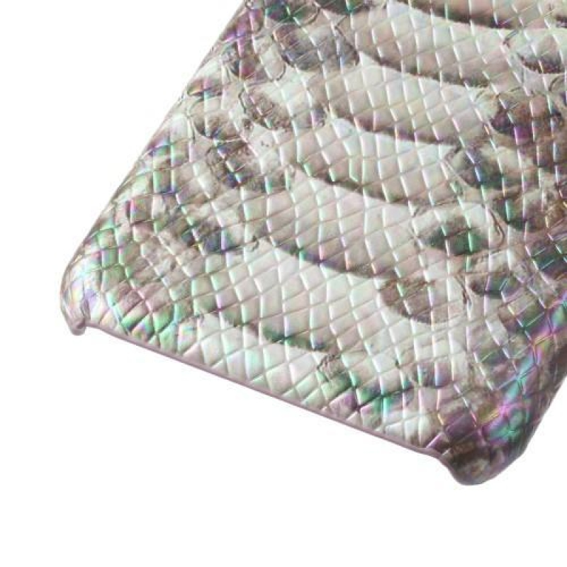 Dazzli valódi bőrrel borított műanyag tok iPhone 8 Plus és 7 Plus - szürke