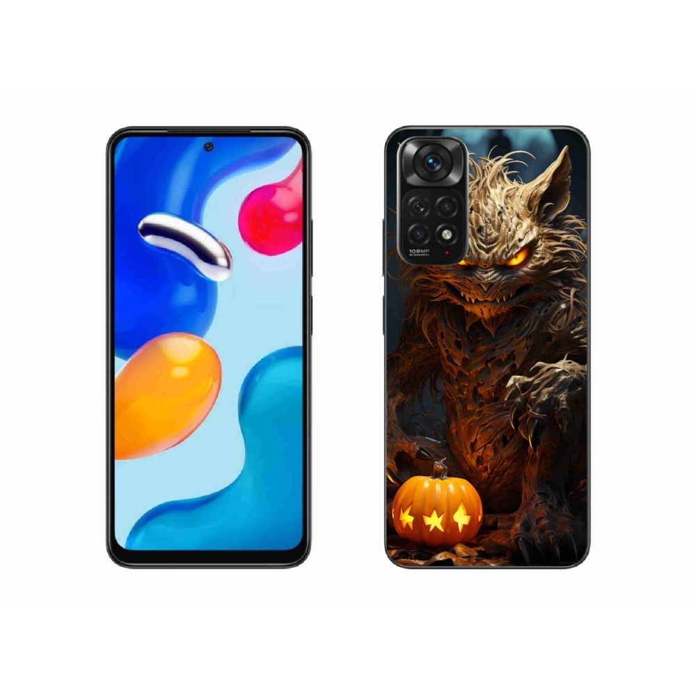 Gél borítás mmCase a Xiaomi Redmi Note 11S 4G-hez - Halloween szörnyeteg