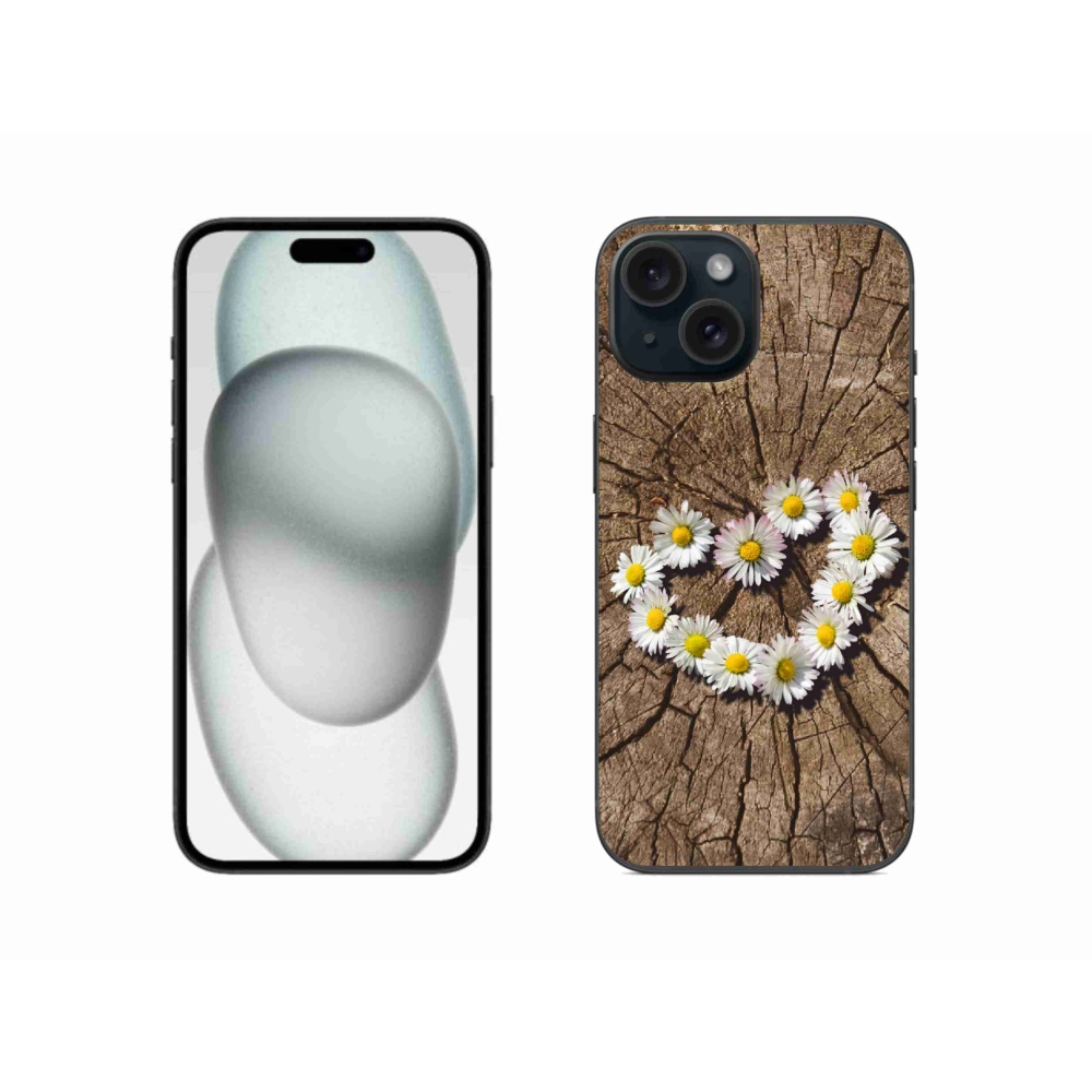 Gél borítás mmCase iPhone 15 készülékhez - Százszorszép szív