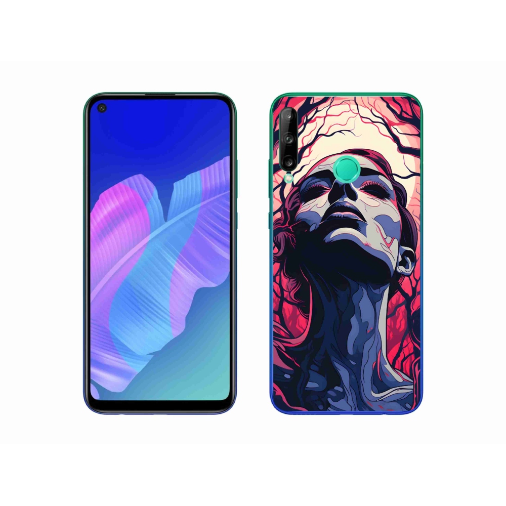 Gél borítás mmCase a Huawei P40 Lite E - absztrakt arcán