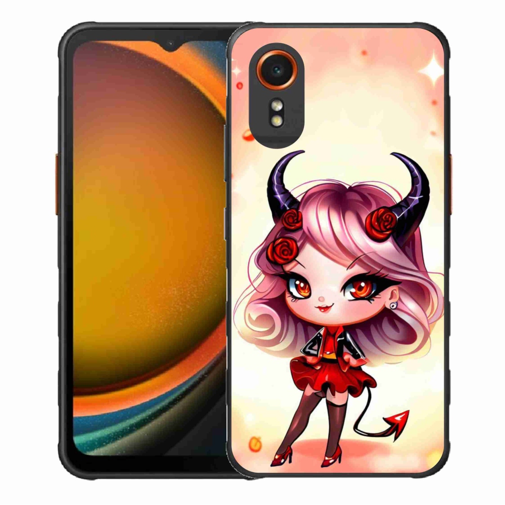 Gél borítás mmCase Samsung Galaxy Xcover 7 - rajzfilm ördöghöz