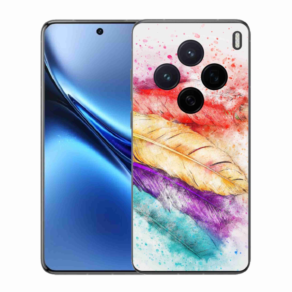 Zselés borítás mmCase Vivo X200 5G - színes tollhoz