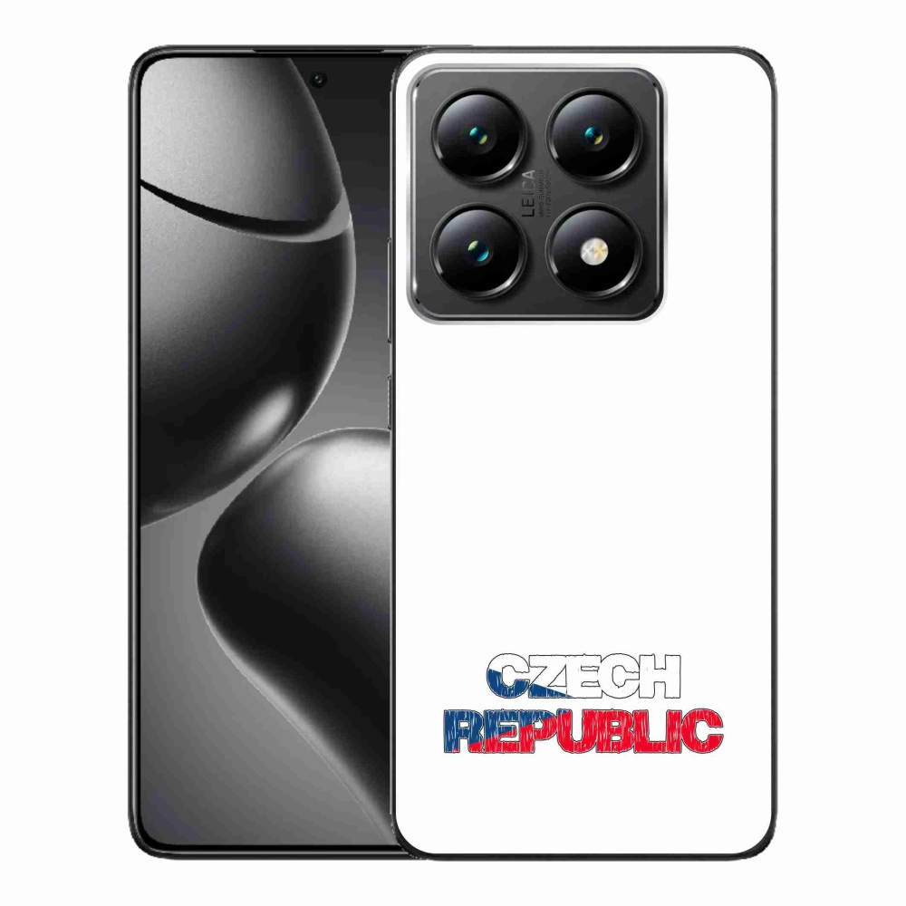 Gél borítás mmCase a Xiaomi 14T Pro - Csehország fehér háttérrel