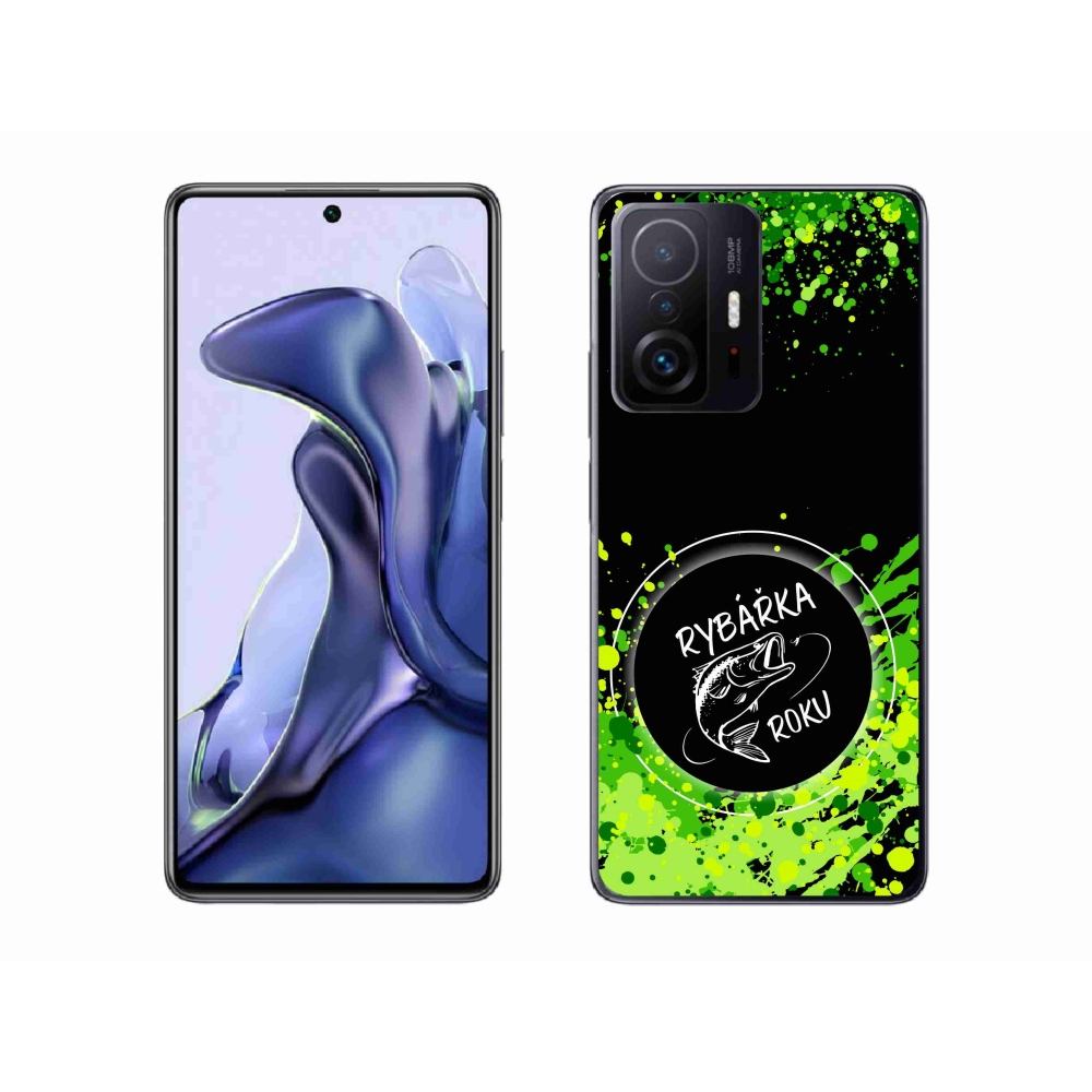 Gél borítás mmCase a Xiaomi 11T Pro számára - az év halászának fekete háttere