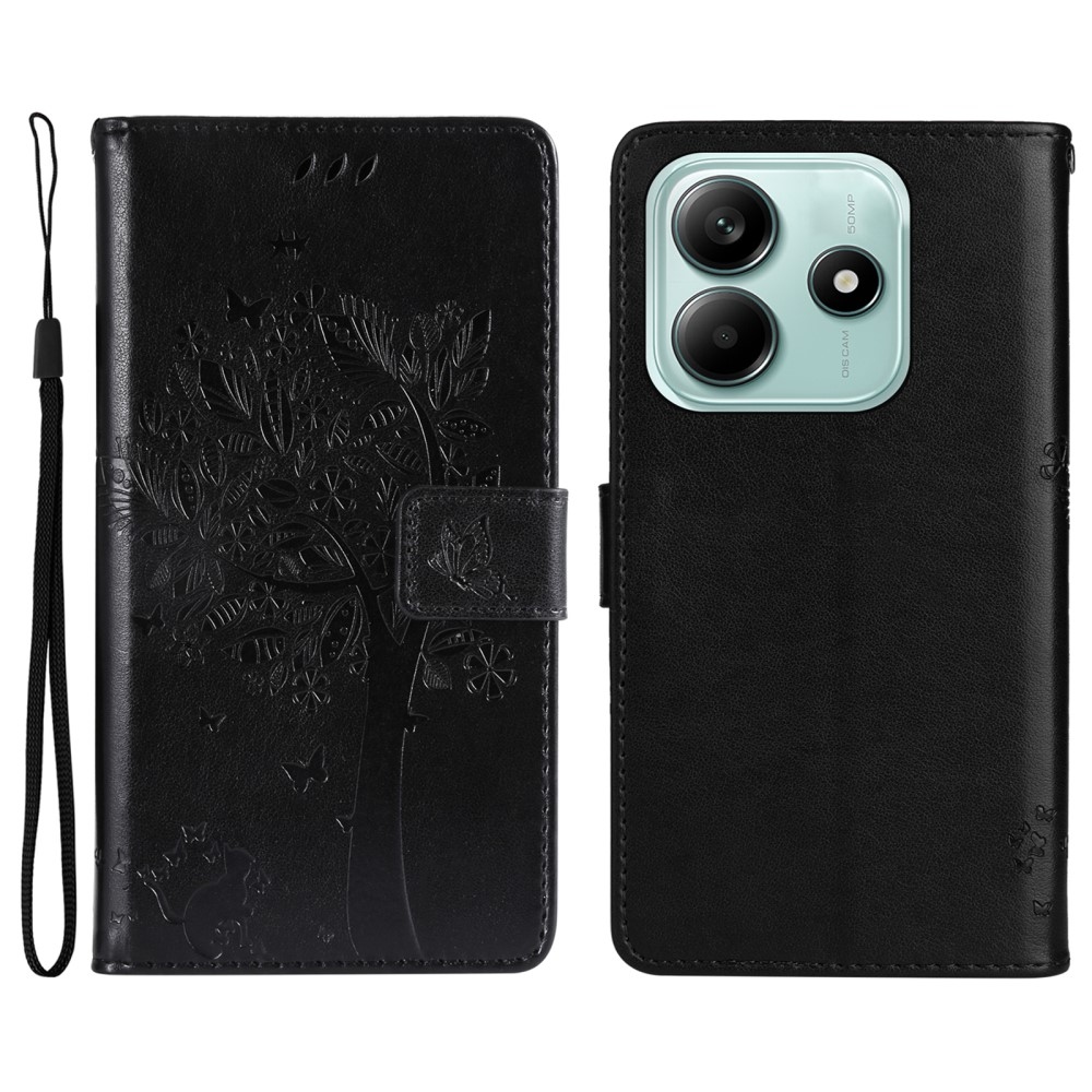 Fák könyve tok Xiaomi Redmi Note 14 5G - fekete