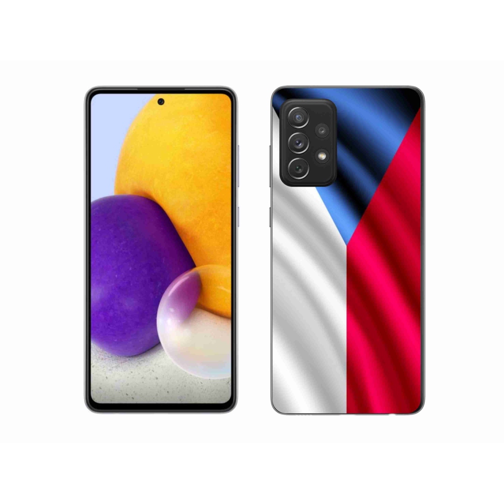 Zselés borítás mmCase Samsung Galaxy A72/A72 5G - cseh zászlóhoz