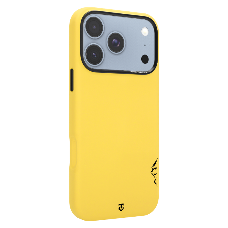 Tactical MagForce Velvet Smoothie 2.0 tok az Apple iPhone 18 Pro/17 Pro-hoz, banánszínű