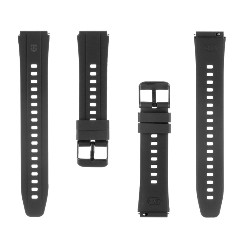 Taktikai gyorskioldó szilikon szíj 18mm fekete