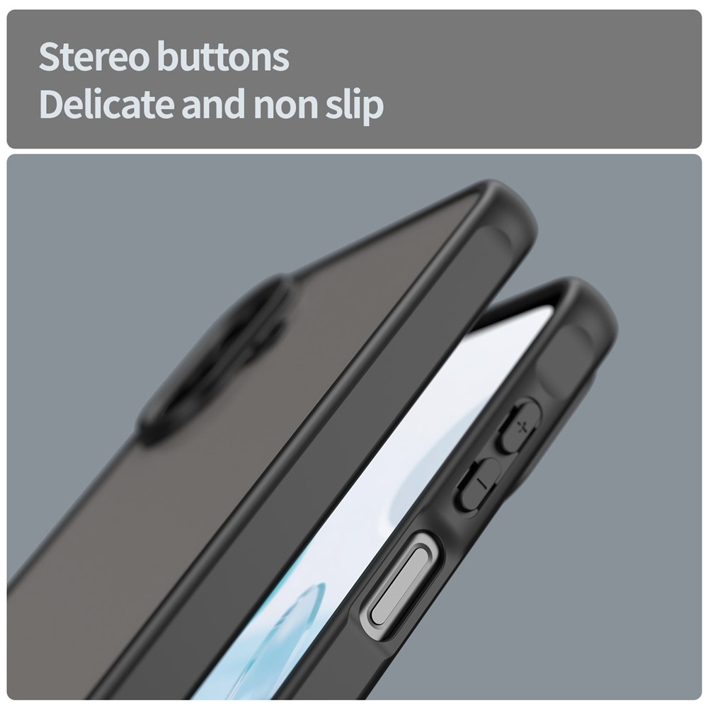 Gél tok kemény hátlappal a Samsung Galaxy A07 4G készülékre - fekete