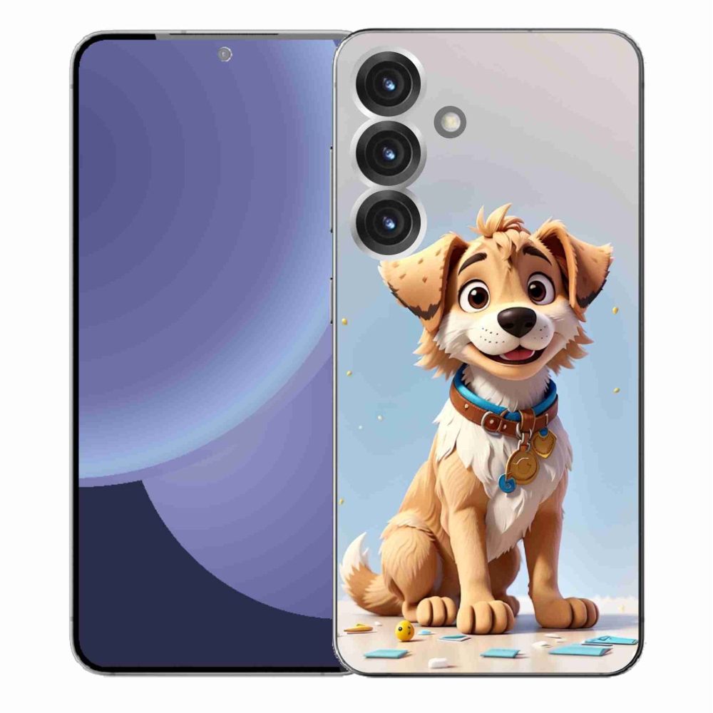 Zselés borítás mmCase Samsung Galaxy S25+ készülékhez - rajzfilm kiskutya
