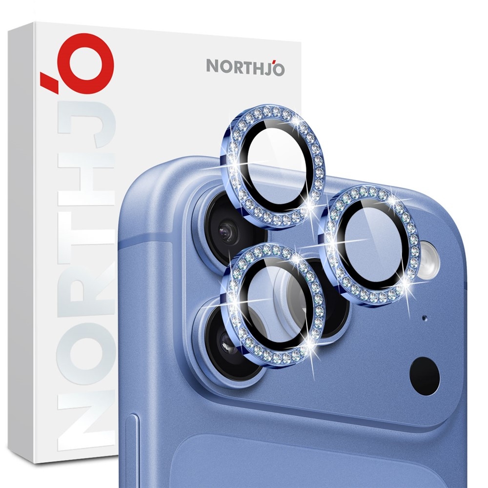 Decor kameraobjektív-üveg az iPhone 18 Pro Max/18 Pro készülékekhez (különálló üvegek) – kék
