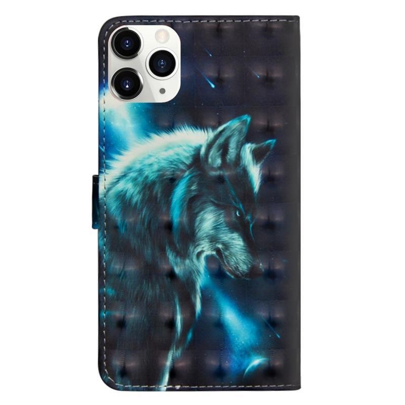 Decore PU bőr pénztárca tok iPhone 12 Pro/12 készülékhez - farkas