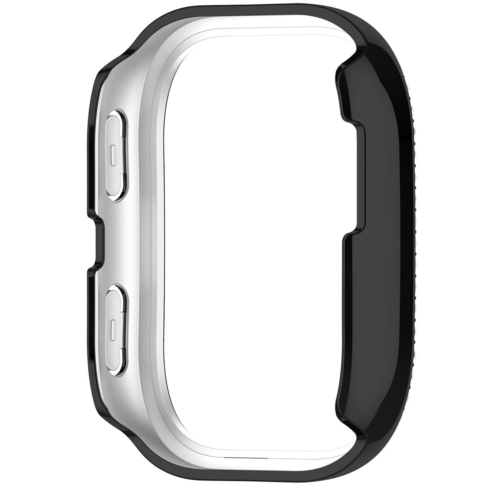 Decory műanyag, rácsatlakoztatható tok strasszokkal az Amazfit Bip 6-hoz – fekete