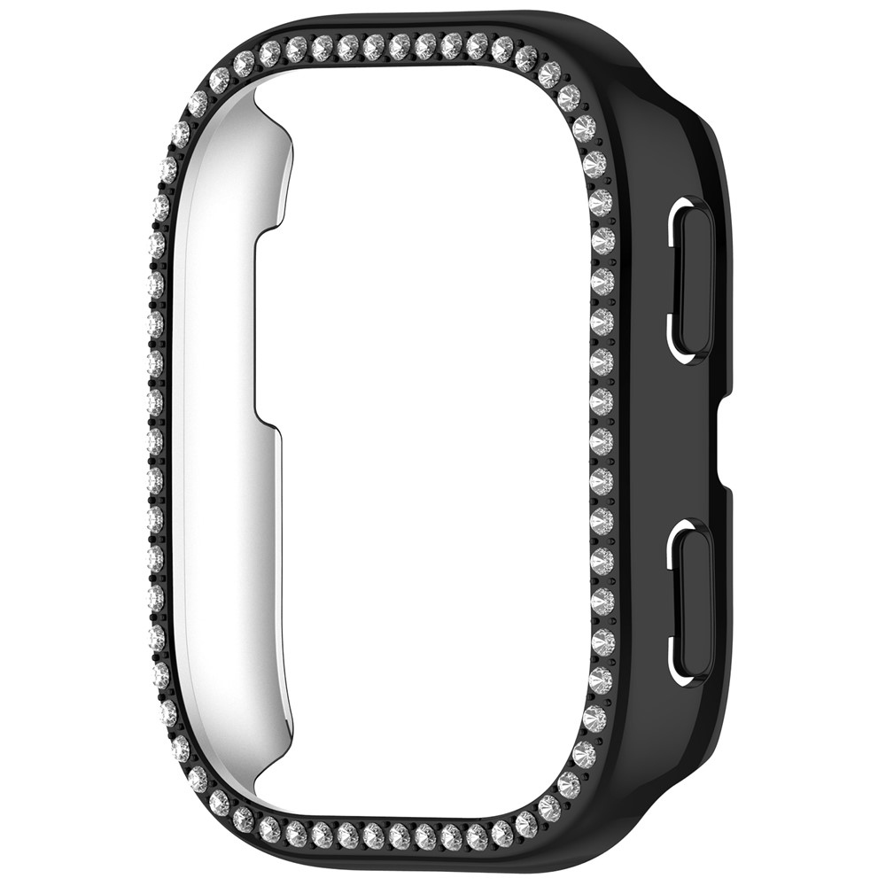 Decory műanyag, rácsatlakoztatható tok strasszokkal az Amazfit Bip 6-hoz – fekete