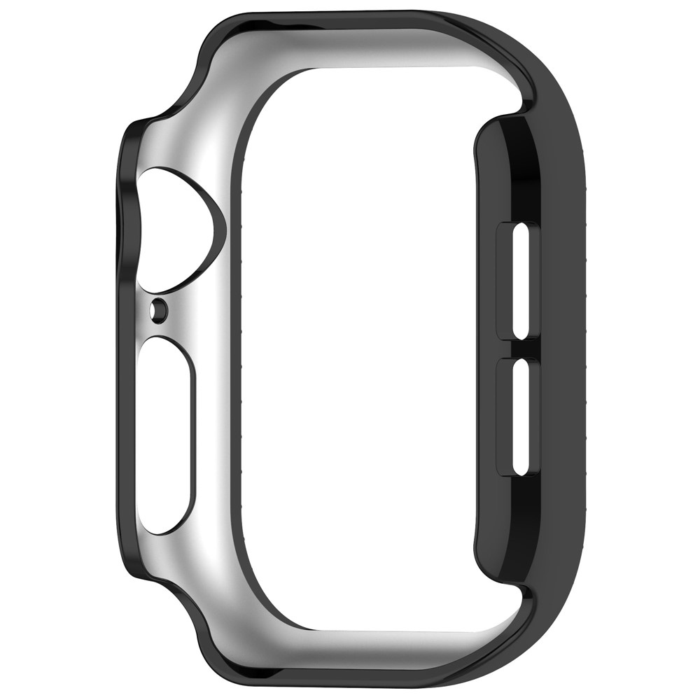 Decory műanyag, rácsatlakoztatható tok strasszokkal az Apple Watch 11/10 42 mm-es modellhez – fekete