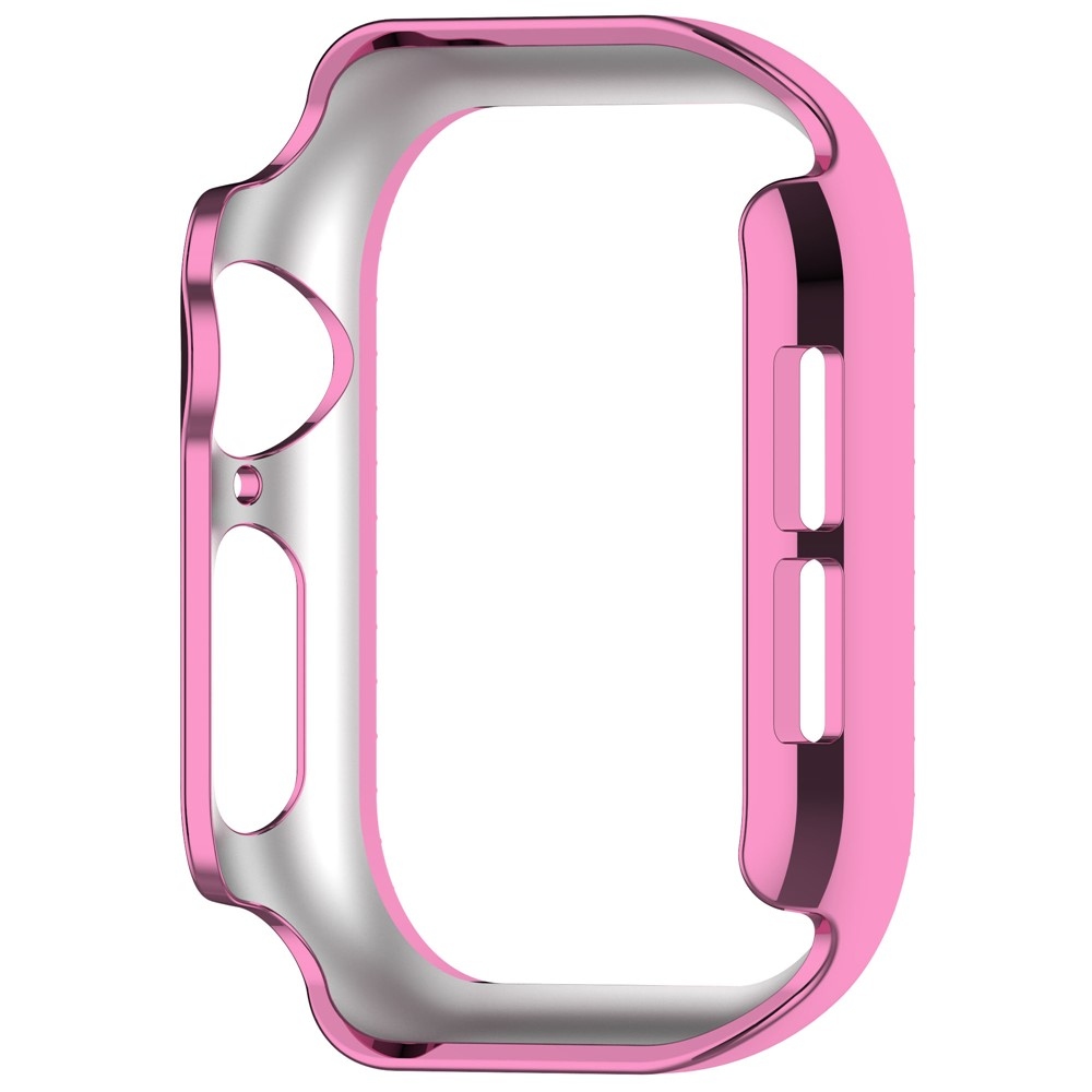 Decory műanyag, rácsatlakoztatható tok strasszokkal az Apple Watch 11/10 42 mm-es modellhez – rózsaszín