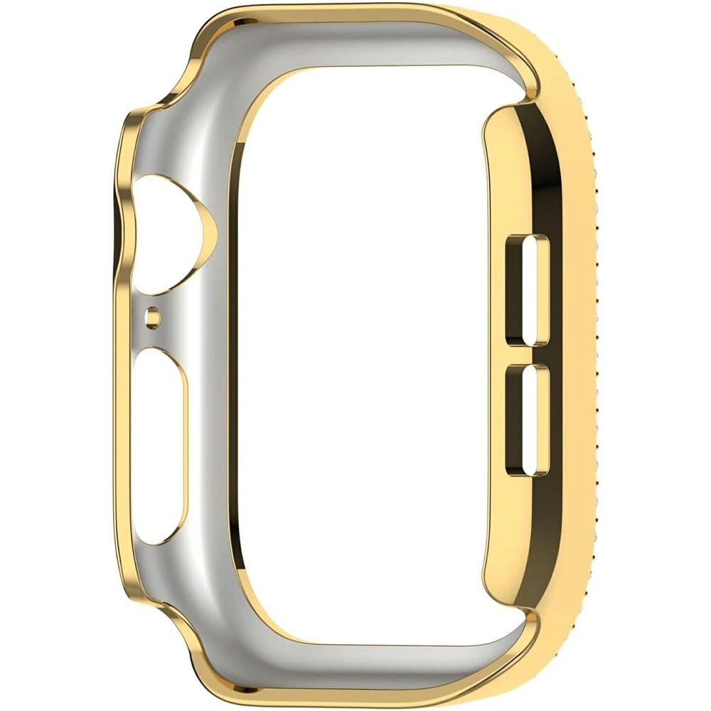 Decory műanyag, rácsatlakoztatható tok strasszokkal az Apple Watch 11/10 46 mm-es modellhez – arany