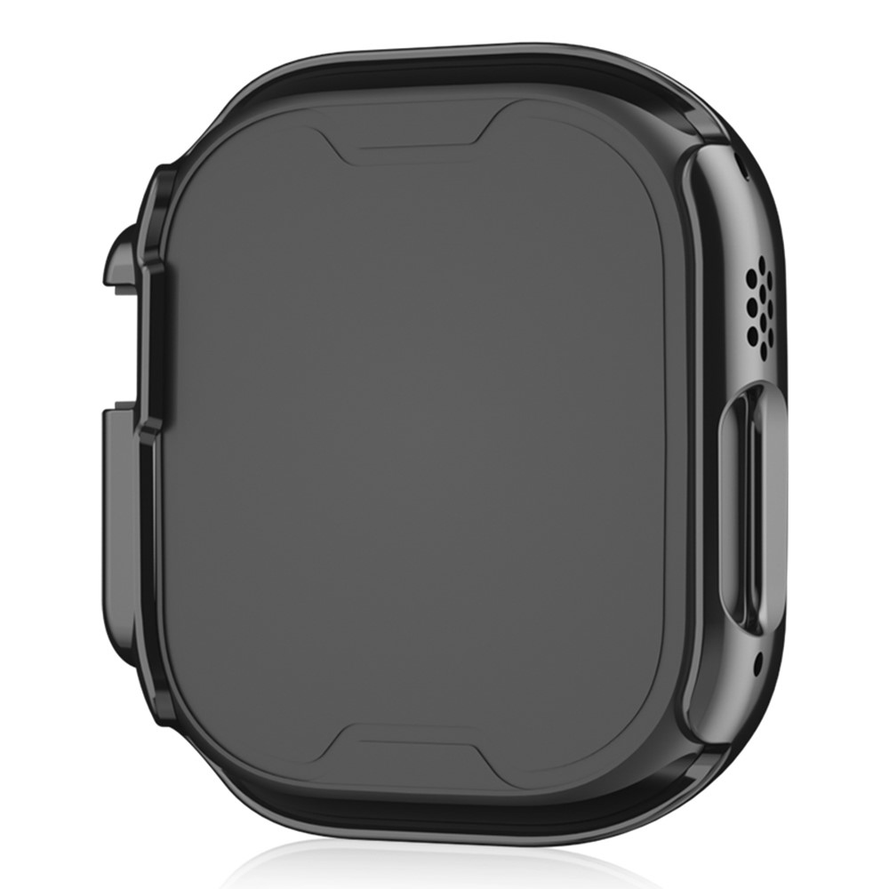 Decory műanyag, rácsatlakoztatható tok strasszokkal az Apple Watch Ultra 4/3/2/1 49 mm-es modellhez – fekete