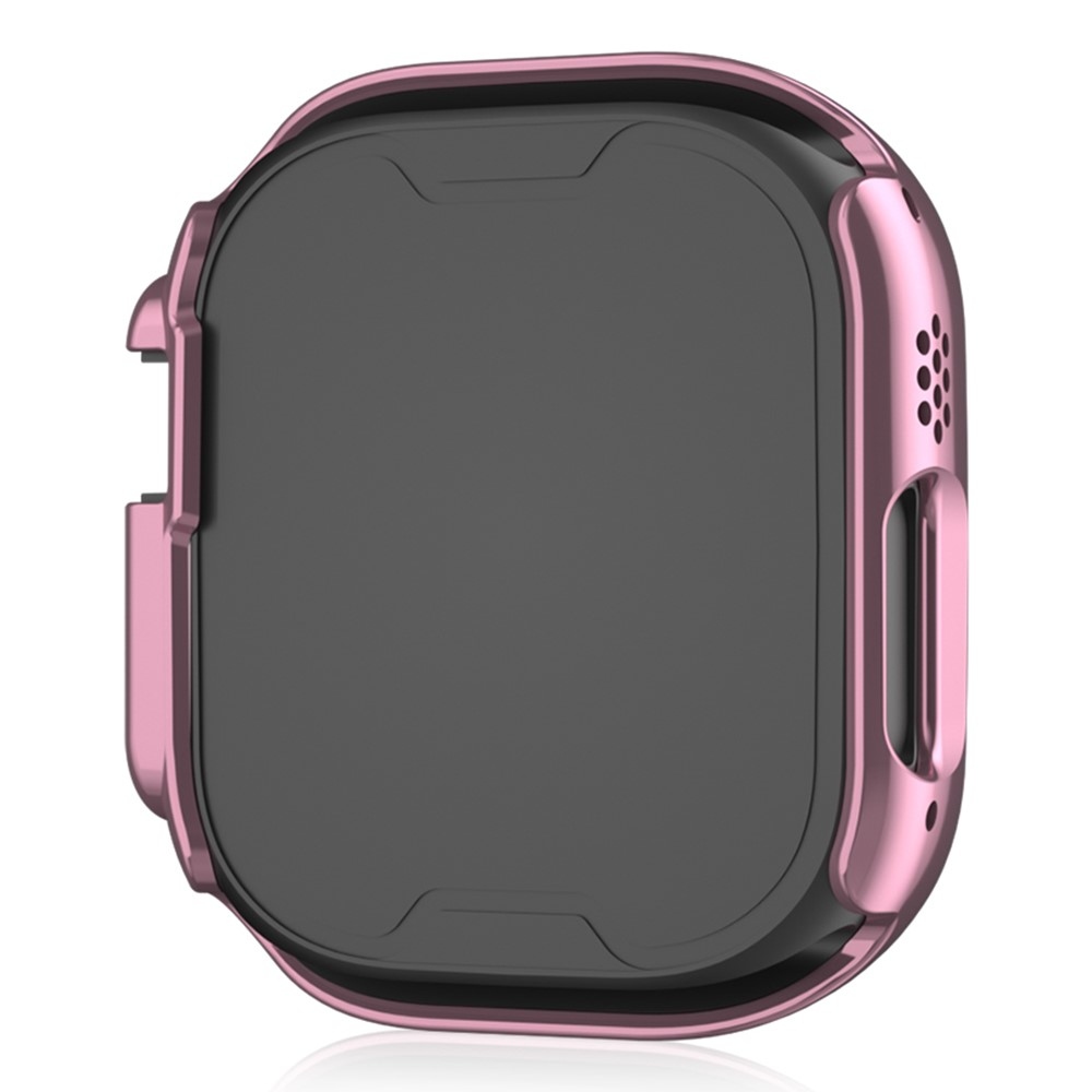 Decory műanyag, rácsatlakoztatható tok strasszokkal az Apple Watch Ultra 4/3/2/1 49 mm-es modellhez – rózsaszín