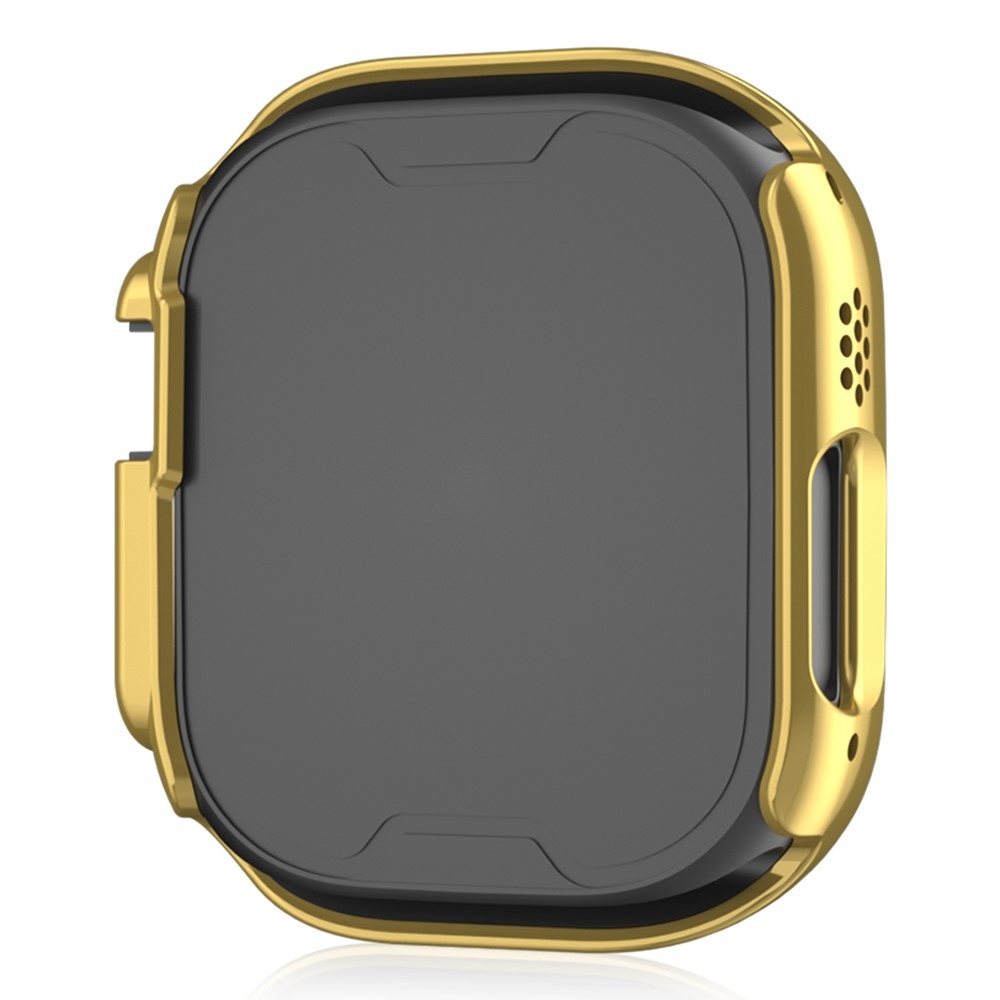 Decory műanyag, rácsatlakoztatható tok strasszokkal az Apple Watch Ultra 4/3/2/1 49 mm-es modellhez – arany